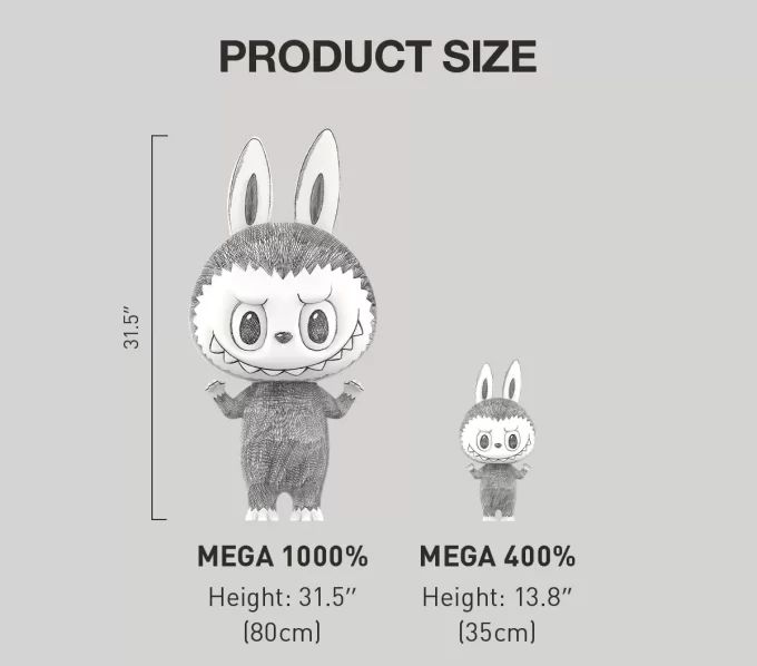 MEGA LABUBU 1000 % skisse