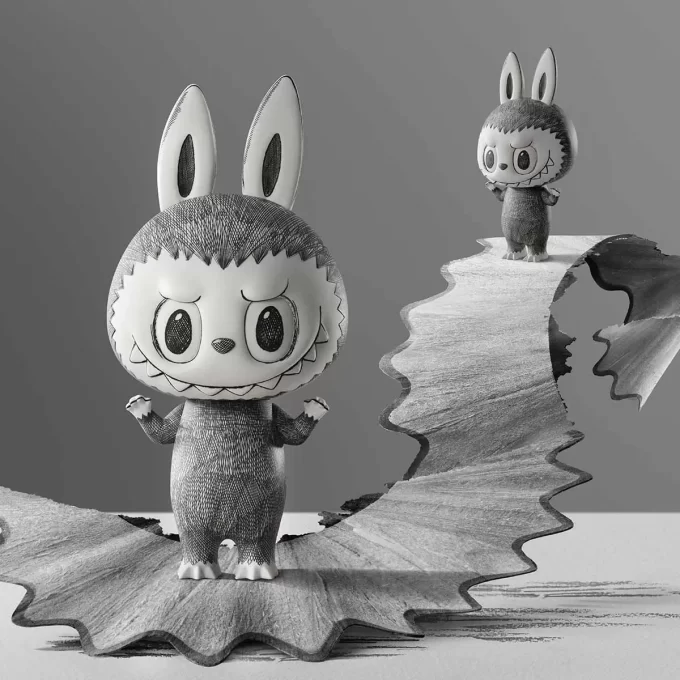 MEGA LABUBU 1000 % skisse