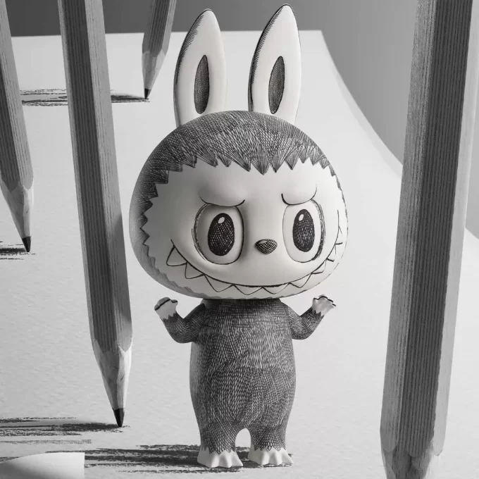 MEGA LABUBU 1000 % skisse