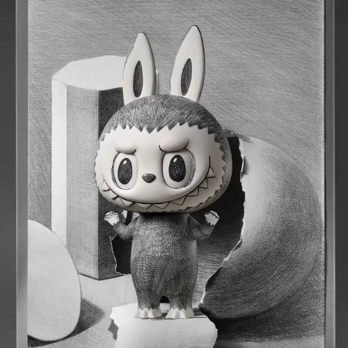 MEGA LABUBU 1000 % skisse