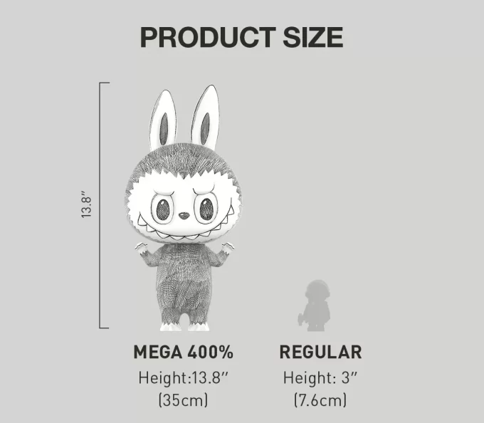 MEGA LABUBU 400% Skisse