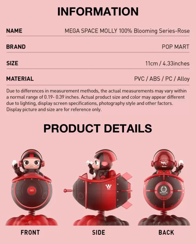 MEGA SPACE MOLLY 100% Blooming-serien – Rose