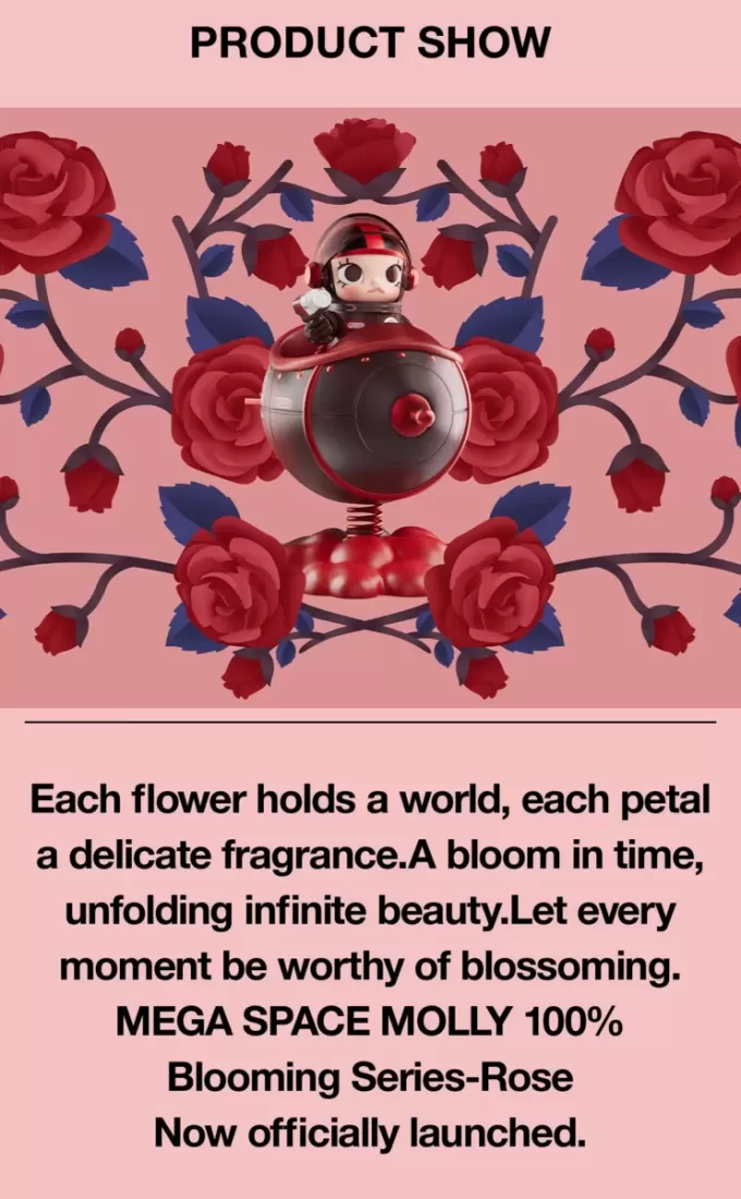MEGA SPACE MOLLY 100% Blooming-serien – Rose