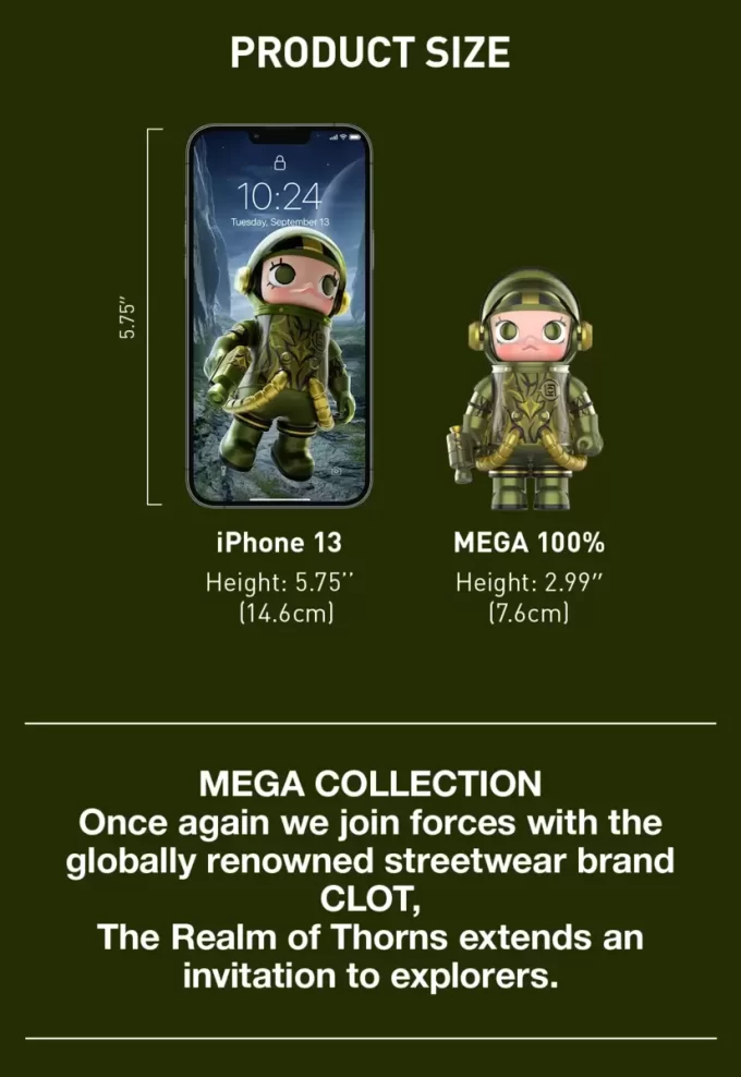 MEGA SPACE MOLLY 100% CLOT-Oliven Alienegra