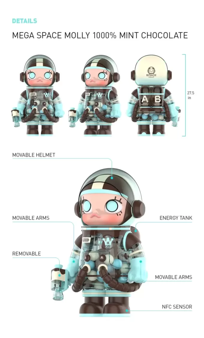 MEGA SPACE MOLLY 1000 % mintsjokolade