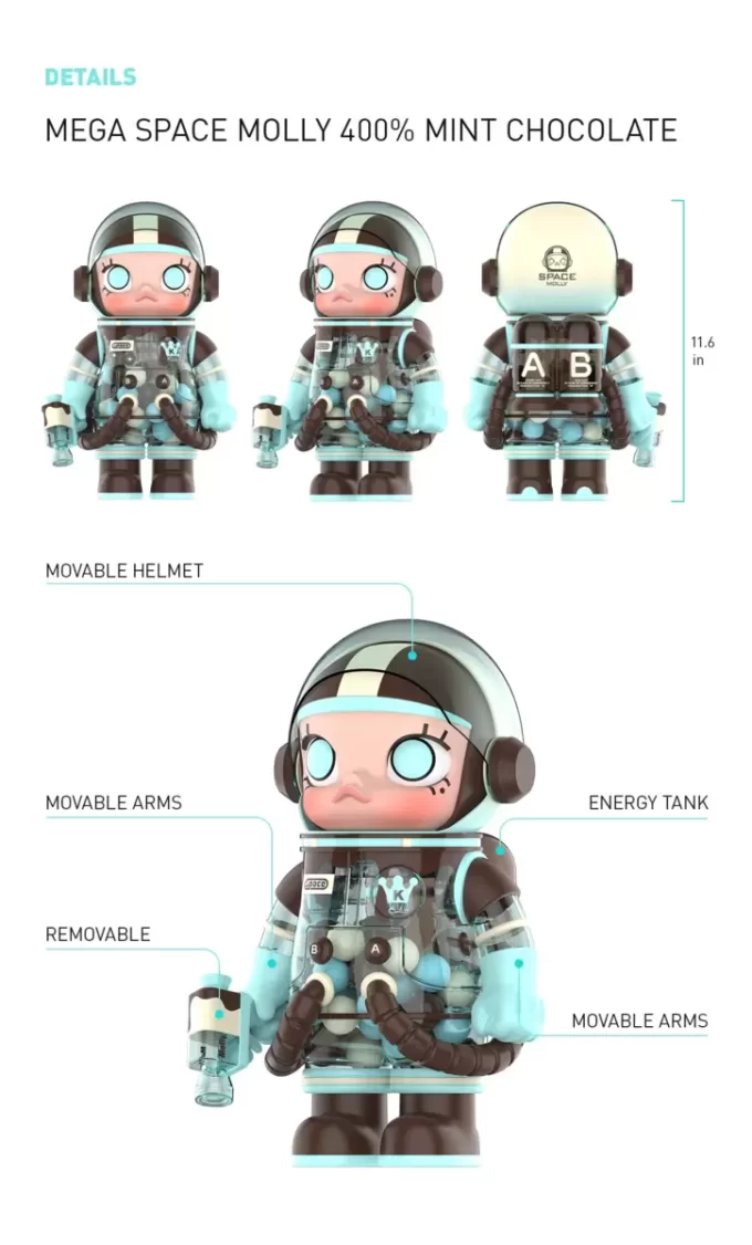 MEGA SPACE MOLLY 400 % mintsjokolade