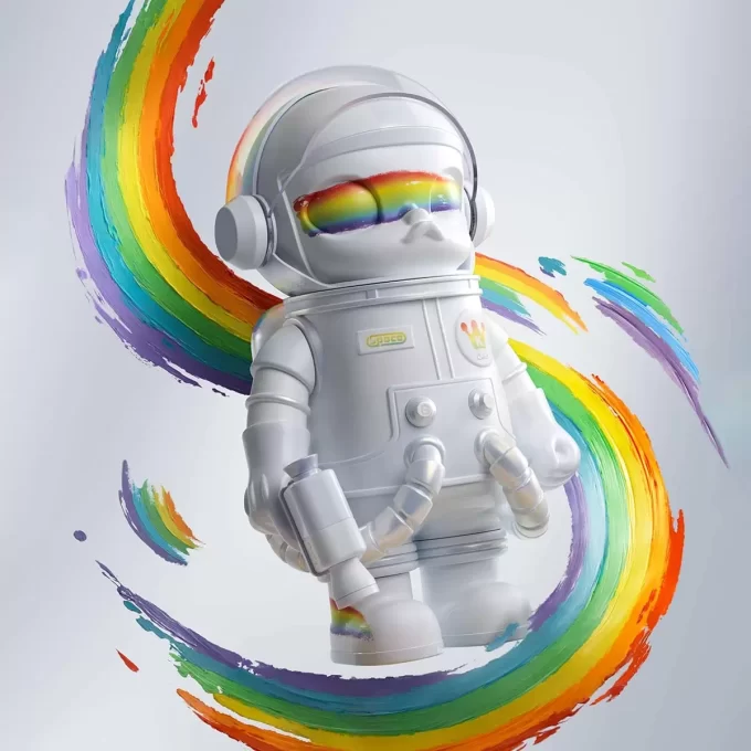 MEGA SPACE MOLLY 400 % regnbuefarge