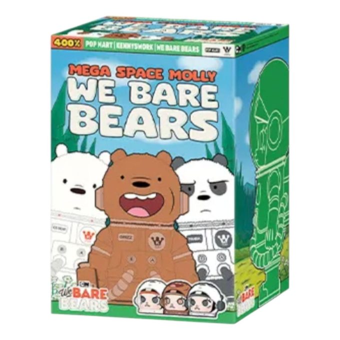 Mega Space Molly 400% We Bare Bears forseglet etui (1 blindboks)