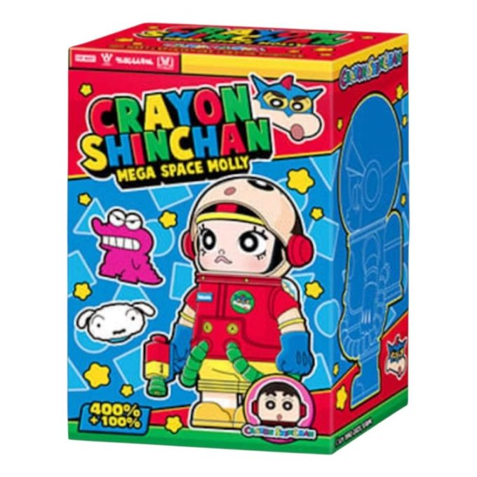 Mega Space Molly Crayon Shinchan Blindboks 100 % og 400 % sett (1 blindboks)