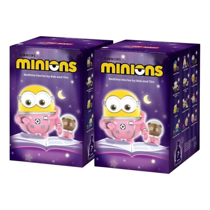 Minions Godnatthistorier av Bob og Tim Figurer Forseglet Etui (2 Blindbokser)
