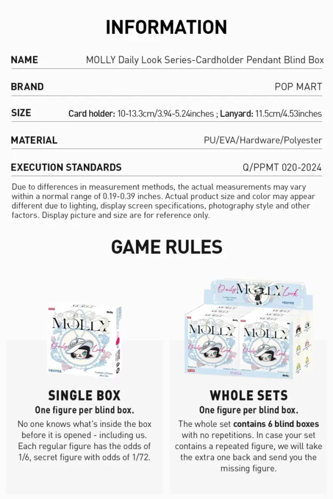 MOLLY Daily Look-serien – Kortholderanheng Blindboks