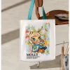 MOLLY jubileumsstatue klassisk retro 2-serie – lerretsveske