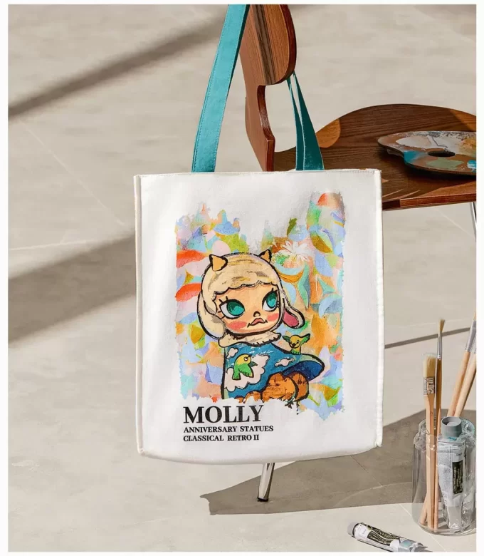 MOLLY jubileumsstatue klassisk retro 2-serie – lerretsveske