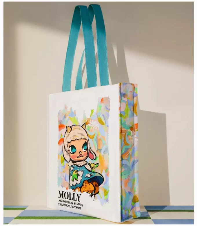 MOLLY jubileumsstatue klassisk retro 2-serie – lerretsveske