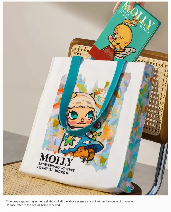 MOLLY jubileumsstatue klassisk retro 2-serie – lerretsveske