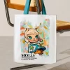 MOLLY jubileumsstatue klassisk retro 2-serie – lerretsveske