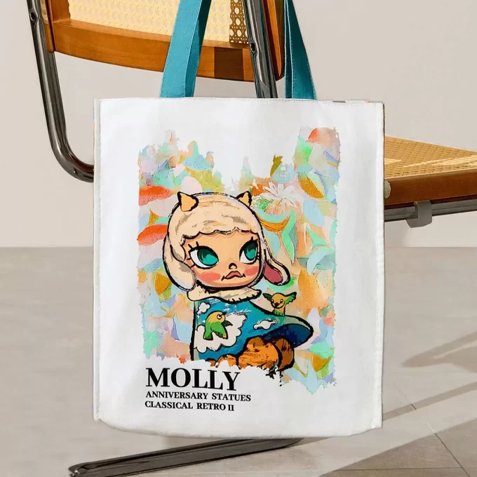 MOLLY jubileumsstatue klassisk retro 2-serie – lerretsveske