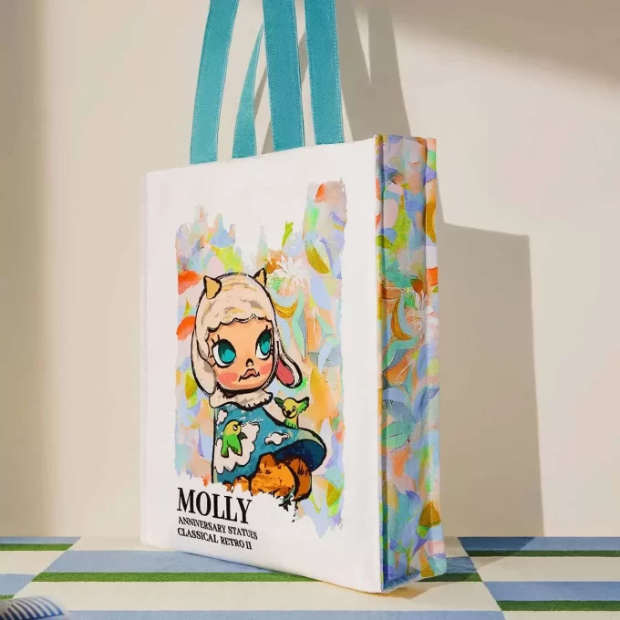 MOLLY jubileumsstatue klassisk retro 2-serie – lerretsveske