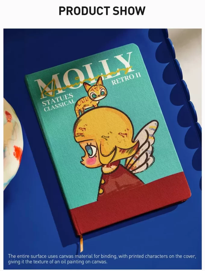 MOLLY jubileumsstatue klassisk retro 2-serie – notatbok