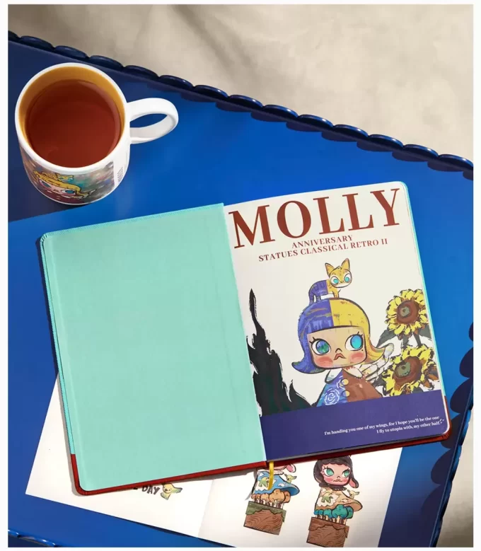 MOLLY jubileumsstatue klassisk retro 2-serie – notatbok