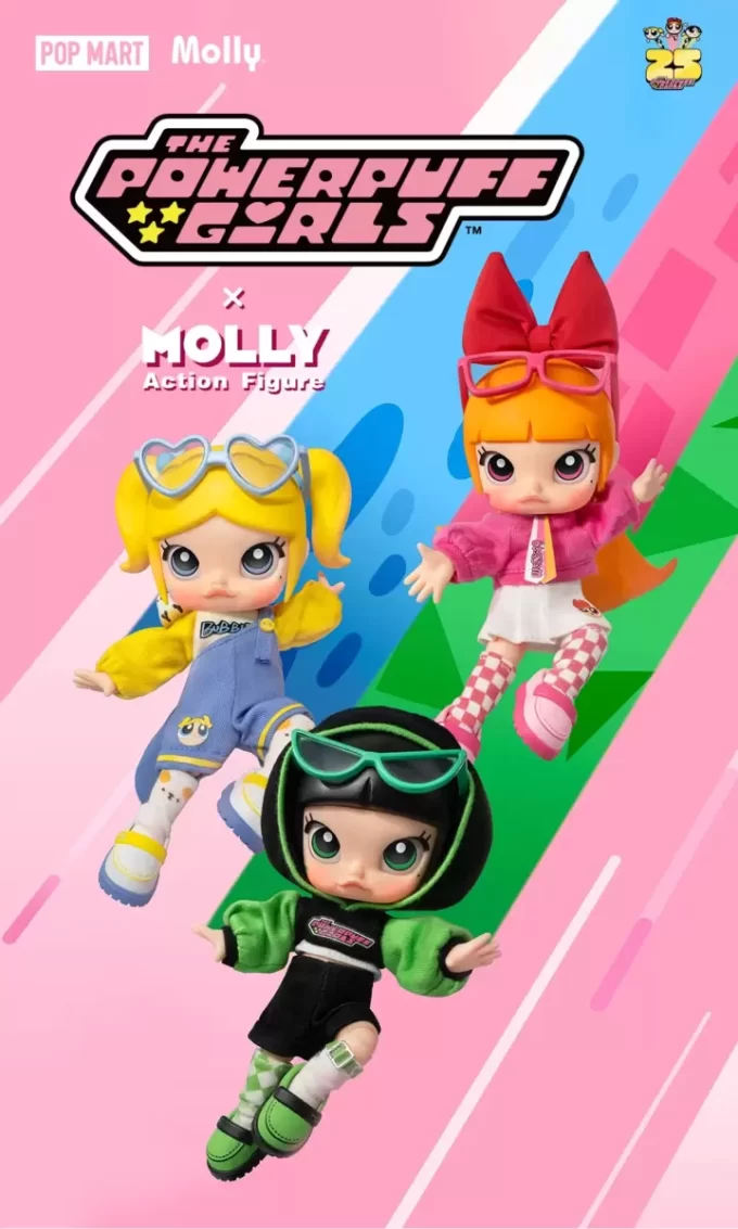MOLLY × Powerpuff-jentene-serien actionfigur