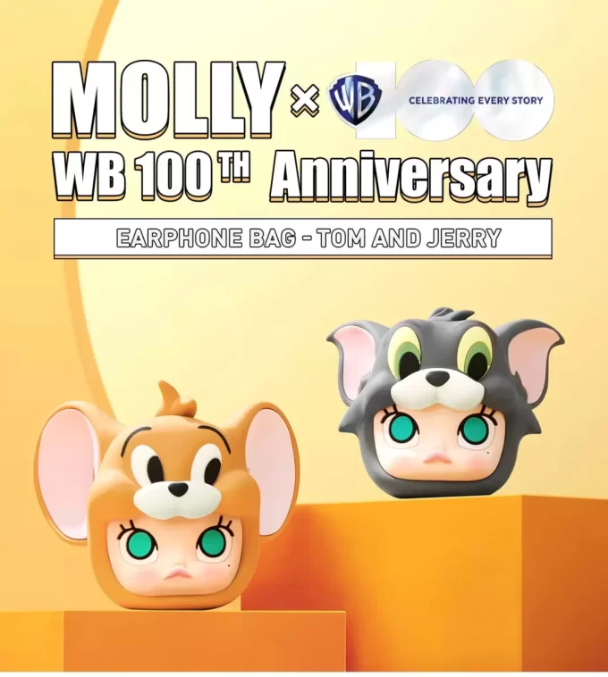 MOLLY X Warner Bros. 100-årsjubileumsserien – øretelefonveske (Tom og Jerry)