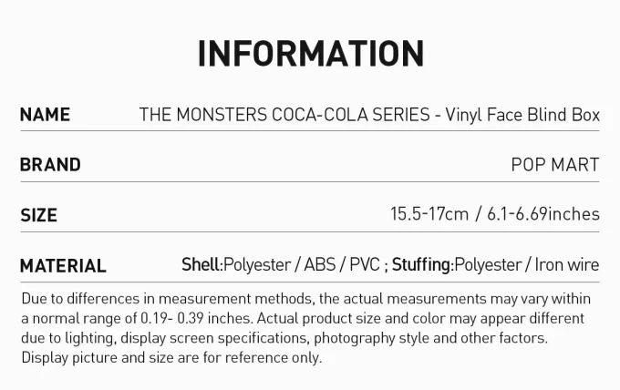 MONSTERNE I COCA-COLA-SERIEN – Vinylboks med ansikt