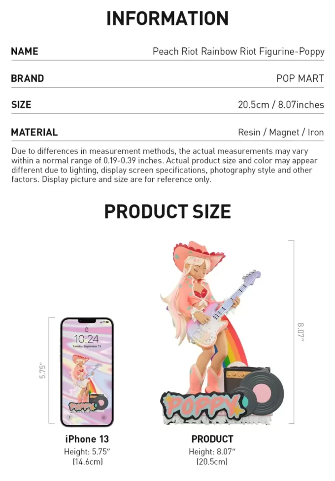 Peach Riot Rainbow Riot Figur – Valmue