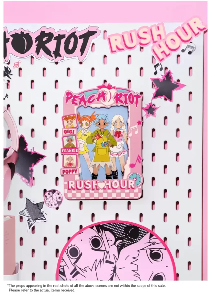 Peach Riot Rush Hour-serien – fotoramme (6 tommer)