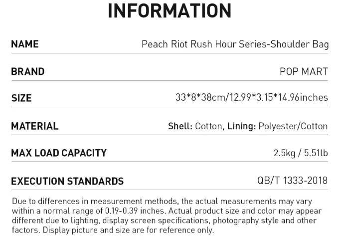 Peach Riot Rush Hour-serien – skulderveske