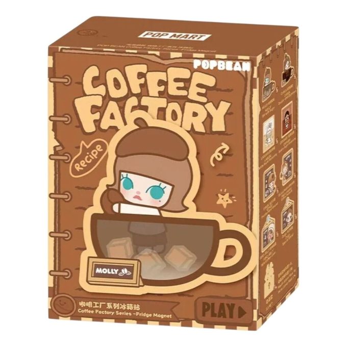 Pop Bean Coffee Factory kjøleskapsmagnet forseglet etui (1 blindboks)