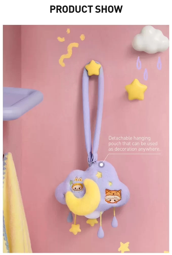 POP BEAN Pajama Party Plysj Sky Nattlampe