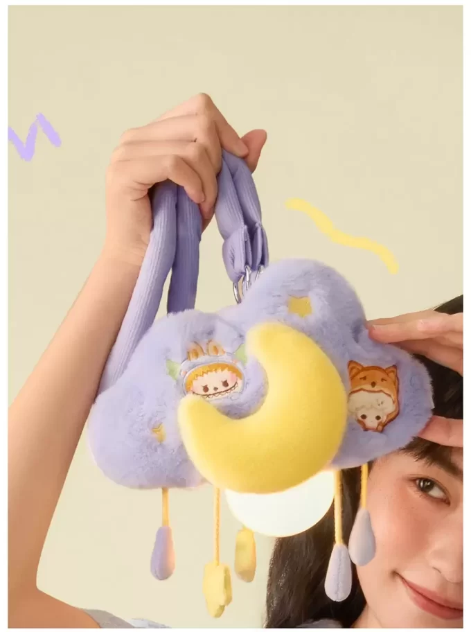 POP BEAN Pajama Party Plysj Sky Nattlampe