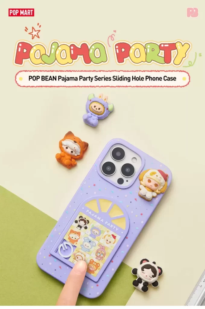POP BEAN Pajama Party Skyvehullstelefondeksel