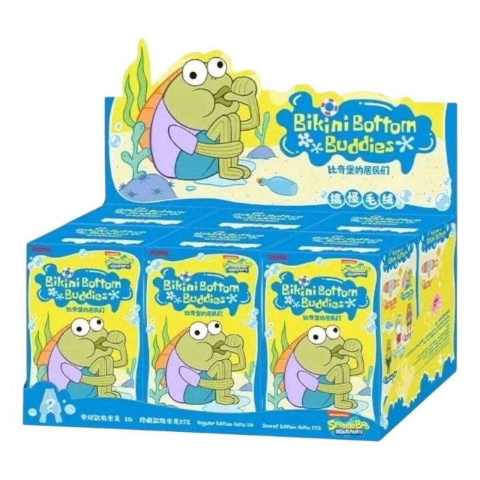 Pop Mart x Bikini Bottom Buddies Plysjforseglet Etui (6 Blindbokser)