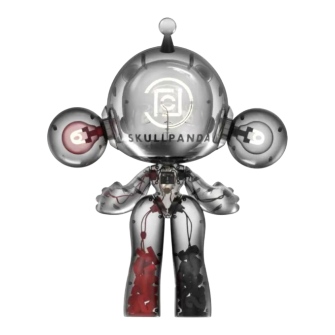 Pop Mart x Clot Skullpanda Mega Invincible Love Figur 1000%