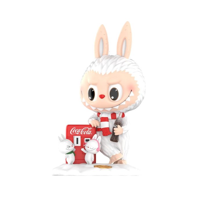 Pop Mart x Coca-Cola Monsterene Labubu-figur «Liten snømann»