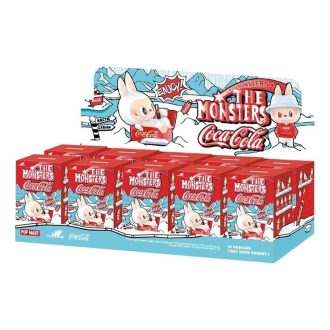 Pop Mart x Coca-Cola The Monsters Labubu-figur i forseglet etui (10 blinde esker)