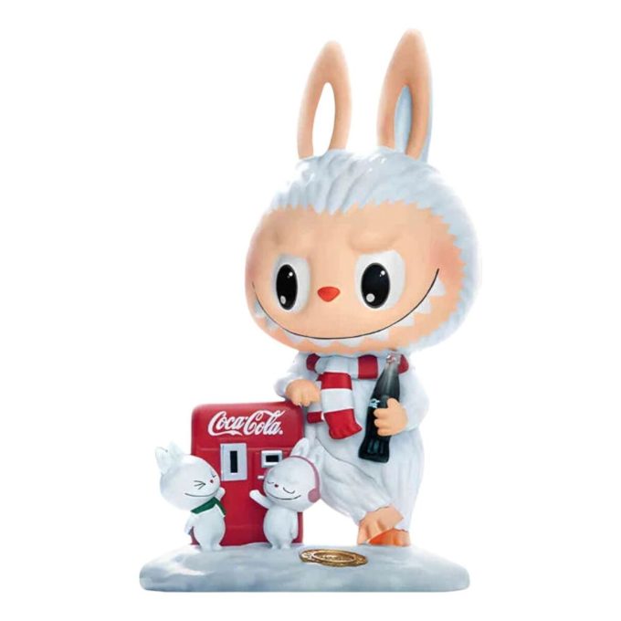 Pop Mart x Coca-Cola The Monsters Labubu-figur «Mystisk snømann» Hemmelig utgave