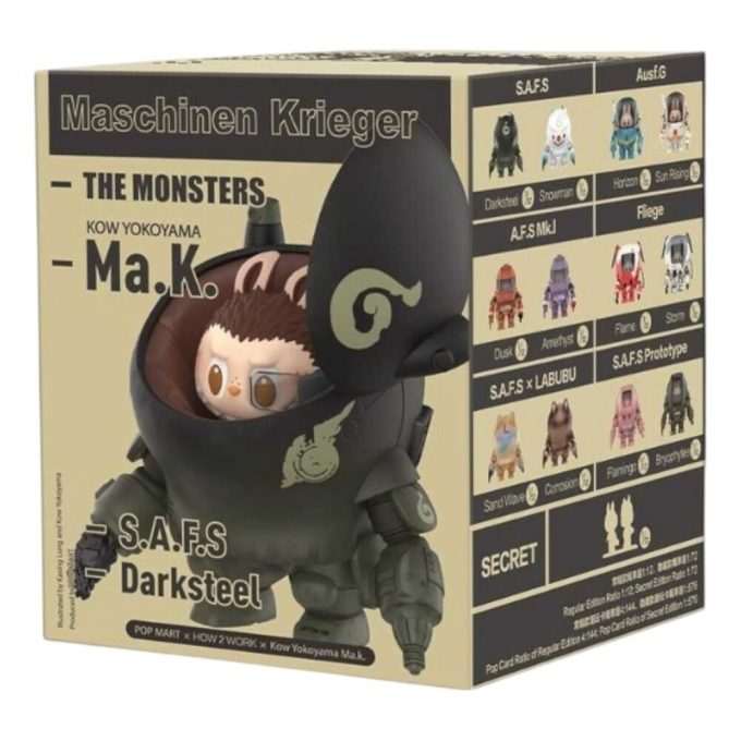 Pop Mart x Kow Yokoyama MA.K.The Monsters Labubu forseglet etui (1 blindboks)