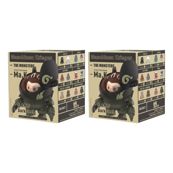 Pop Mart x Kow Yokoyama MA.K.The Monsters Labubu forseglet etui (2 blinde esker)