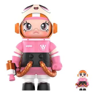 Pop Mart x Powerpuff Girls Mega Space Molly Blossom 100 % og 400 % sett