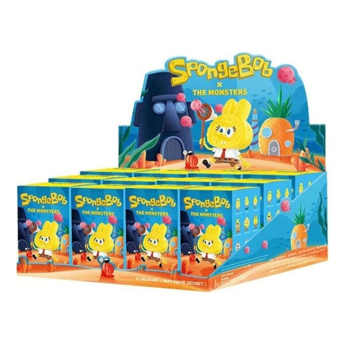 Pop Mart x SpongeBob The Monsters Labubu forseglet etui (12 blinde esker)
