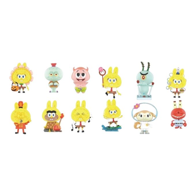 Pop Mart x SpongeBob The Monsters Labubu forseglet etui (12 blinde esker)