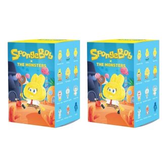 Pop Mart x SpongeBob The Monsters Labubu forseglet etui (2 blinde esker)
