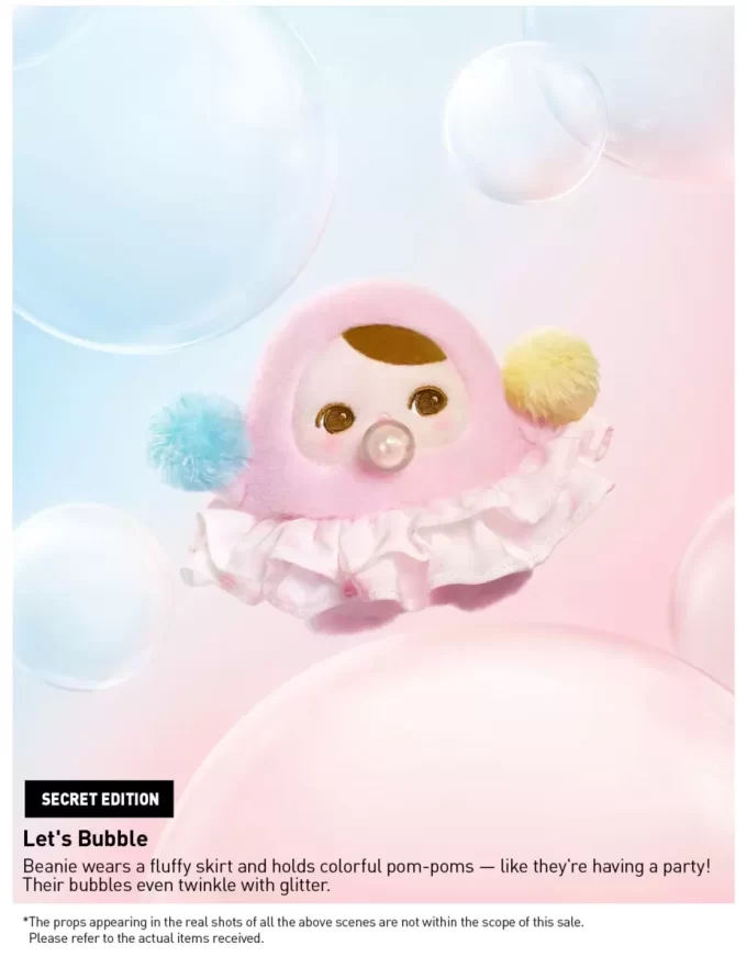 PUCKY BEANIE BUBBLE UP-SERIEN – Plysj anhengsboks