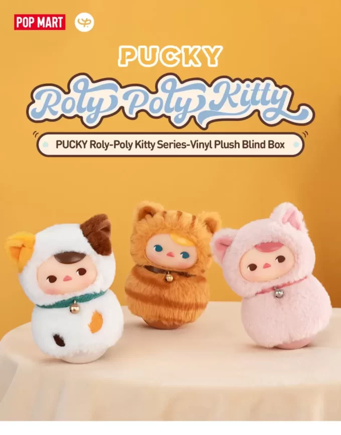PUCKY Roly-Poly Kitty-serien – Vinylplysj-blindboks