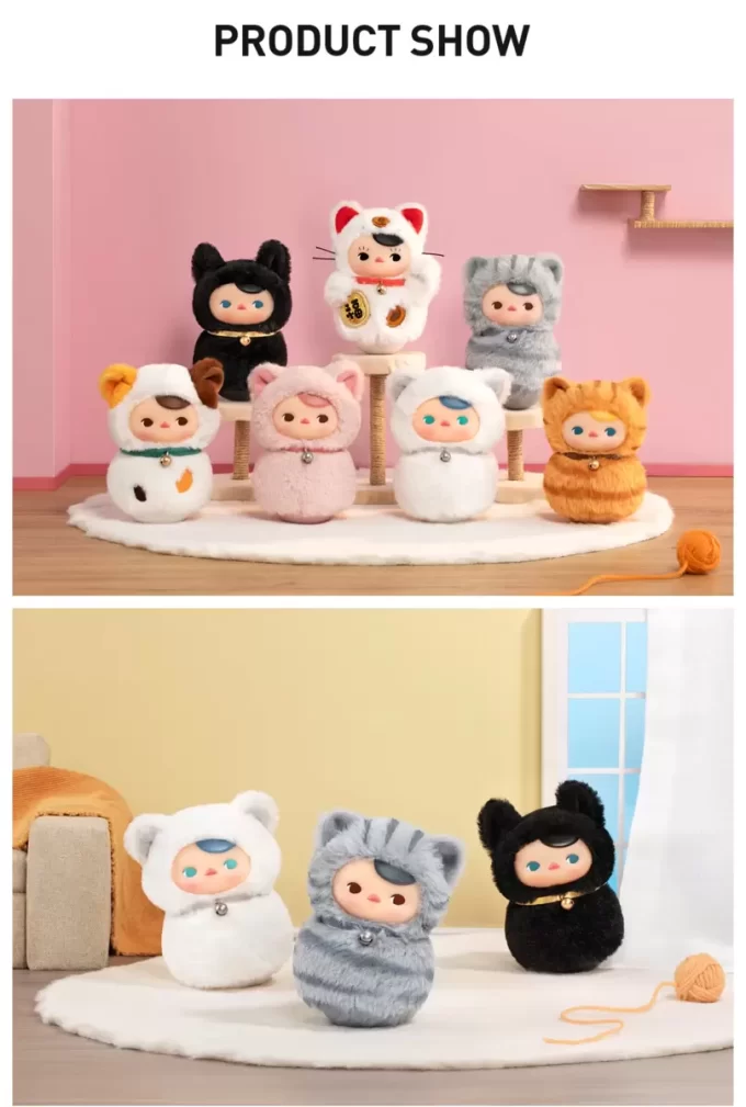 PUCKY Roly-Poly Kitty-serien – Vinylplysj-blindboks