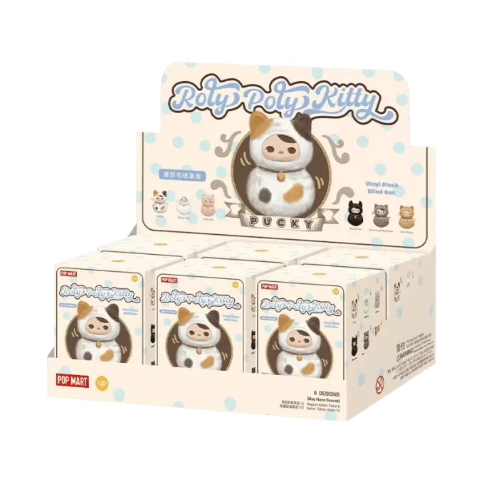 PUCKY Roly-Poly Kitty-serien – Vinylplysj-blindboks