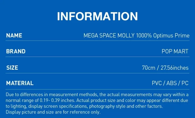 [Skann for å kjøpe] MEGA SPACE MOLLY 1000% OPTIMUS PRIME